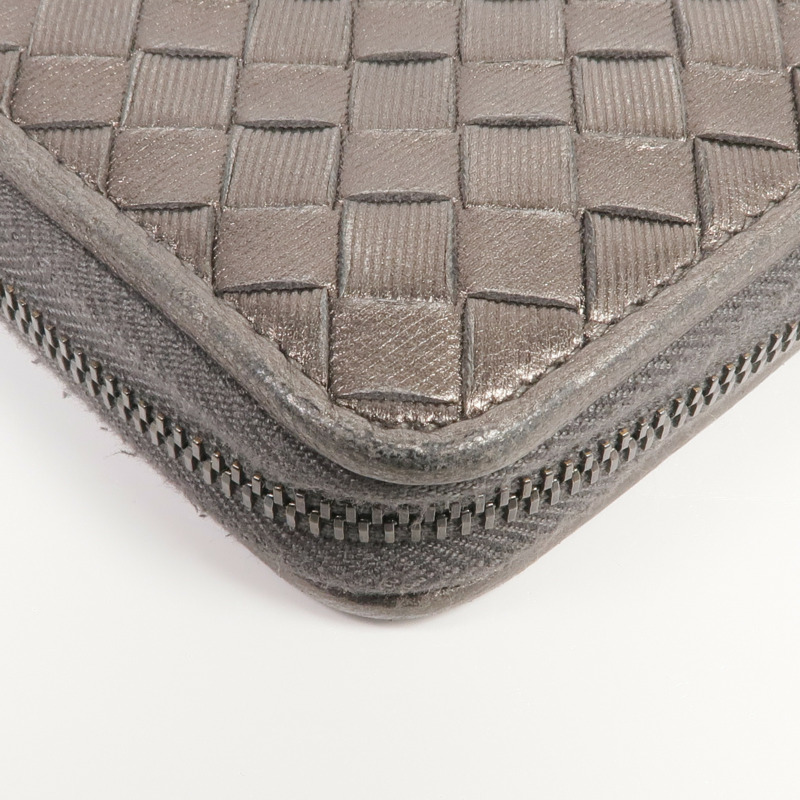 BOTTEGA VENETA 織紋皮革Zipped Long Wallet長錢包-8