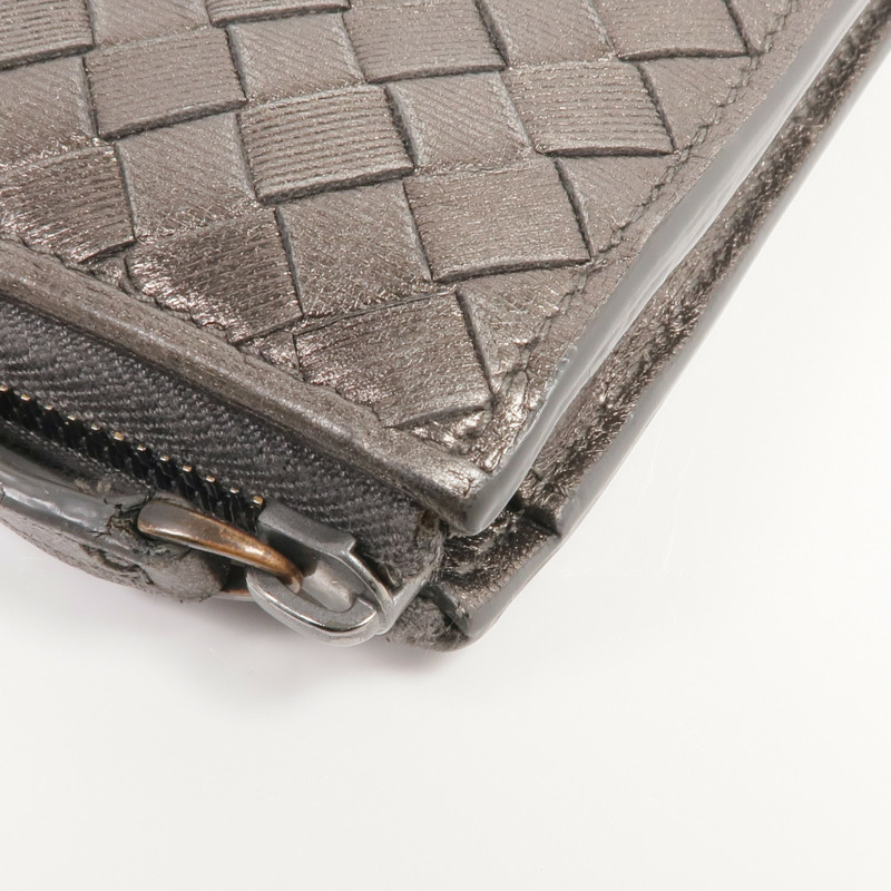 BOTTEGA VENETA 織紋皮革Zipped Long Wallet長錢包-9