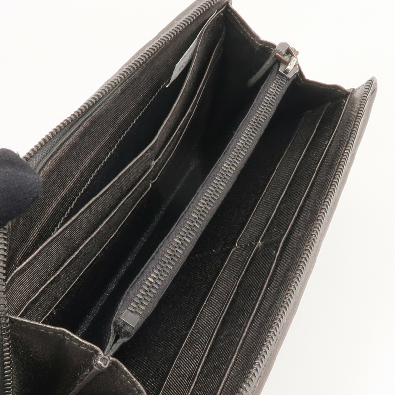 BOTTEGA VENETA 織紋皮革Zipped Long Wallet長錢包-12