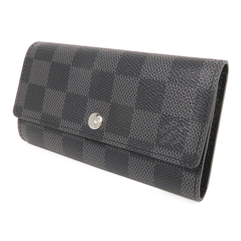 LOUIS VUITTON Damier Graphite Porte Cles Voiture銀扣鎖匙包-1