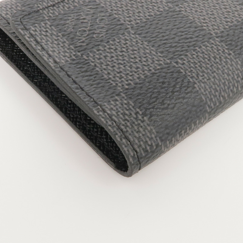 LOUIS VUITTON Damier Graphite Porte Cles Voiture銀扣鎖匙包-8