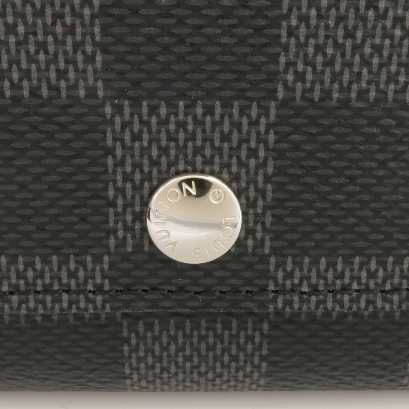 LOUIS VUITTON Damier Graphite Porte Cles Voiture銀扣鎖匙包-10