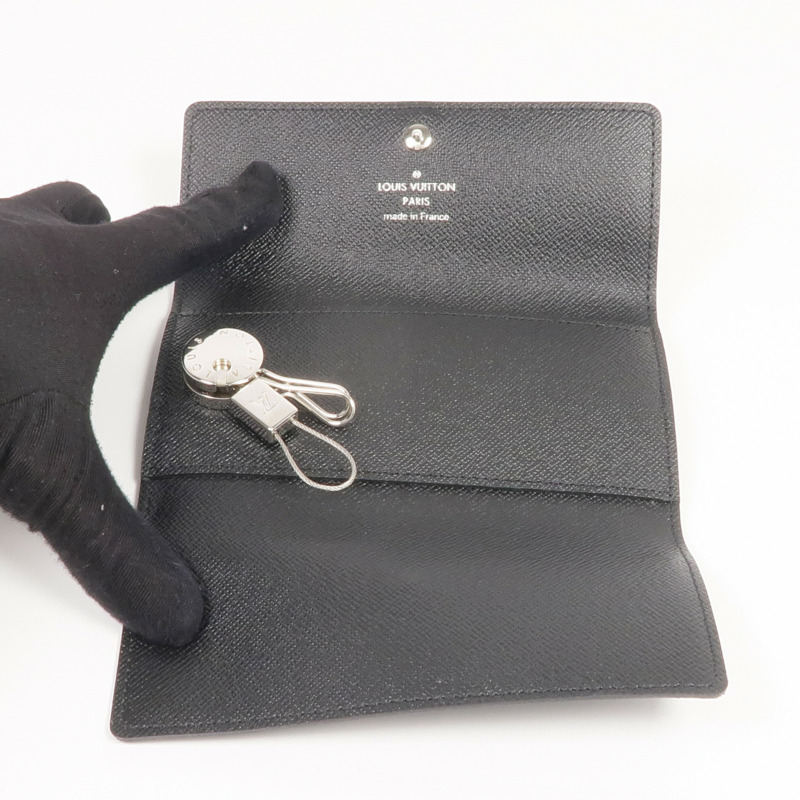 LOUIS VUITTON Damier Graphite Porte Cles Voiture銀扣鎖匙包-13