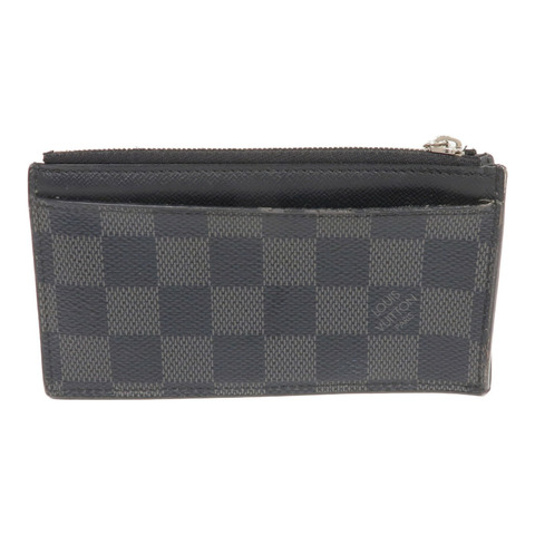 LOUIS VUITTON Damier Graphite Coin Card Holder銀扣零錢包/卡片套