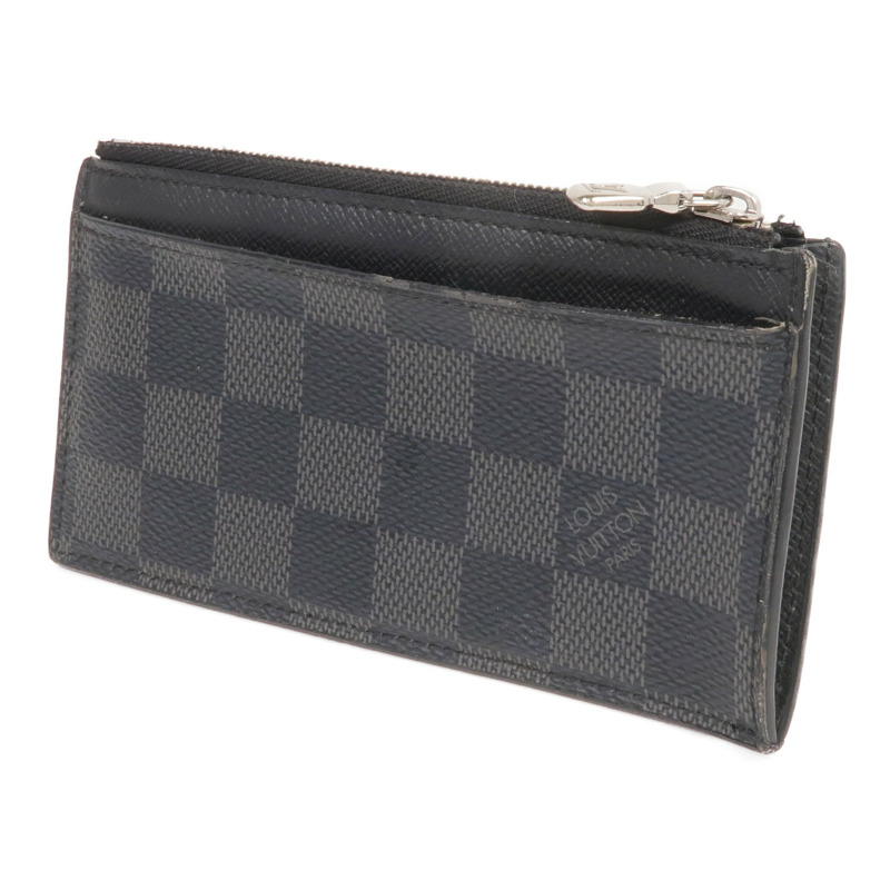LOUIS VUITTON Damier Graphite Coin Card Holder銀扣零錢包/卡片套-1