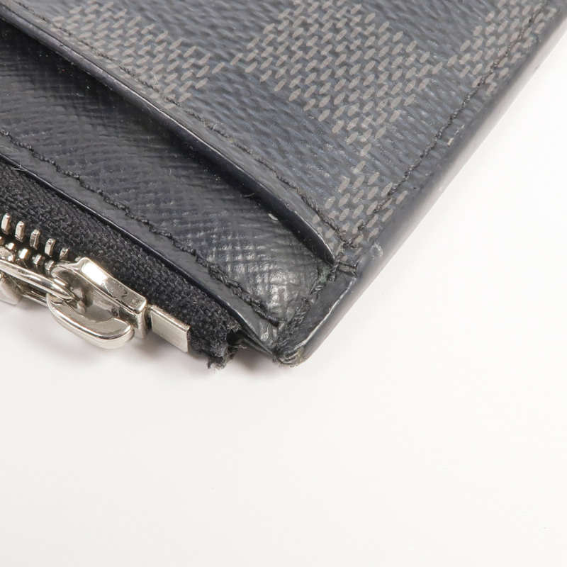LOUIS VUITTON Damier Graphite Coin Card Holder銀扣零錢包/卡片套-13