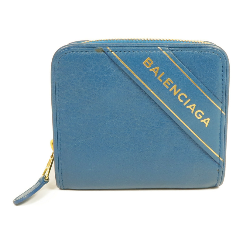 BALENCIAGA 皮革Blanket Billfold Wallet金扣錢包-0