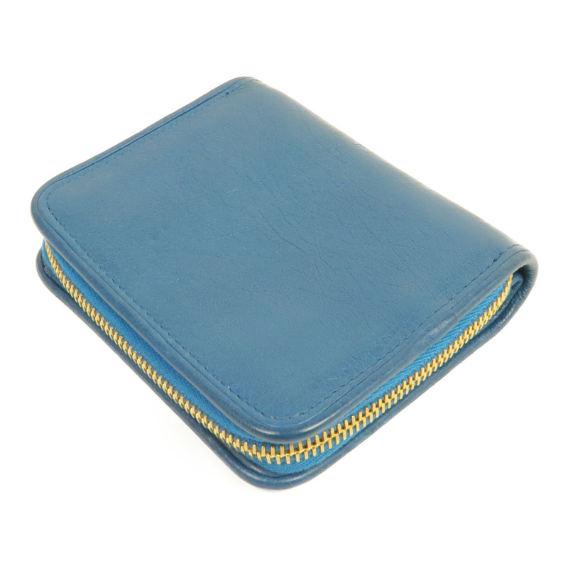 BALENCIAGA 皮革Blanket Billfold Wallet金扣錢包-4