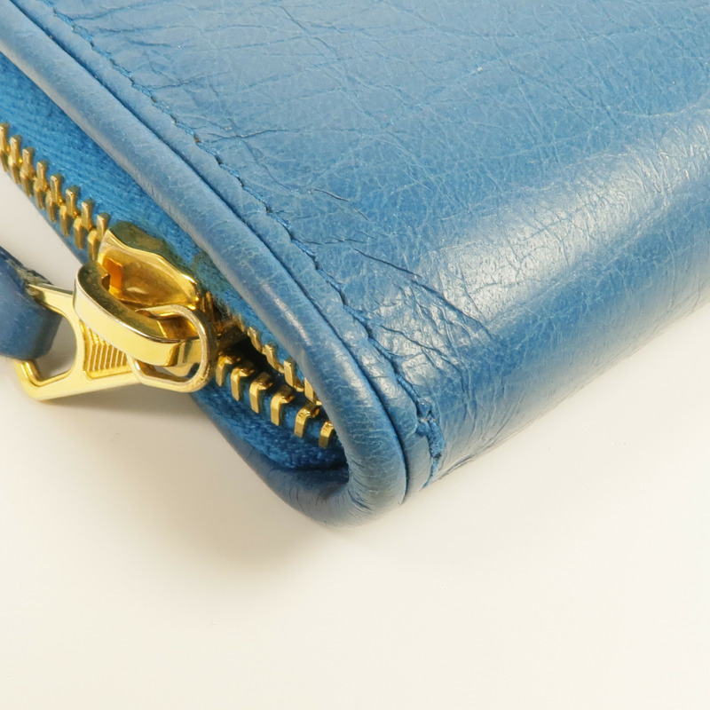 BALENCIAGA 皮革Blanket Billfold Wallet金扣錢包-7