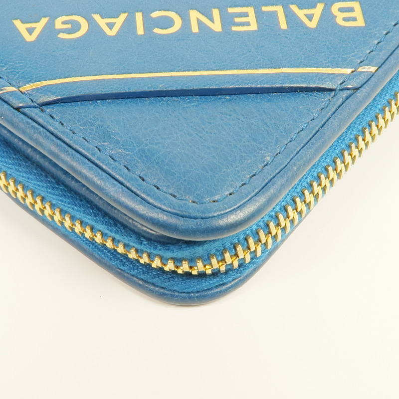 BALENCIAGA 皮革Blanket Billfold Wallet金扣錢包-8