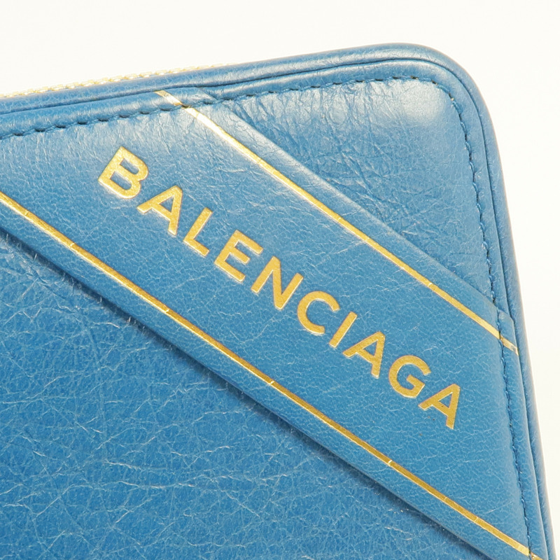 BALENCIAGA 皮革Blanket Billfold Wallet金扣錢包-11
