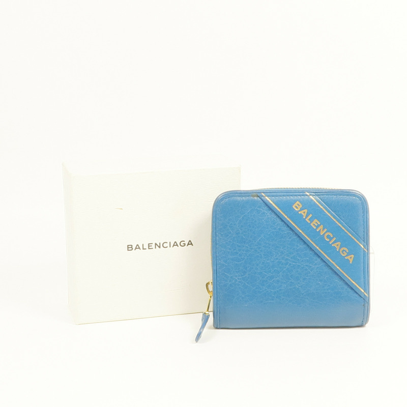 BALENCIAGA 皮革Blanket Billfold Wallet金扣錢包-17