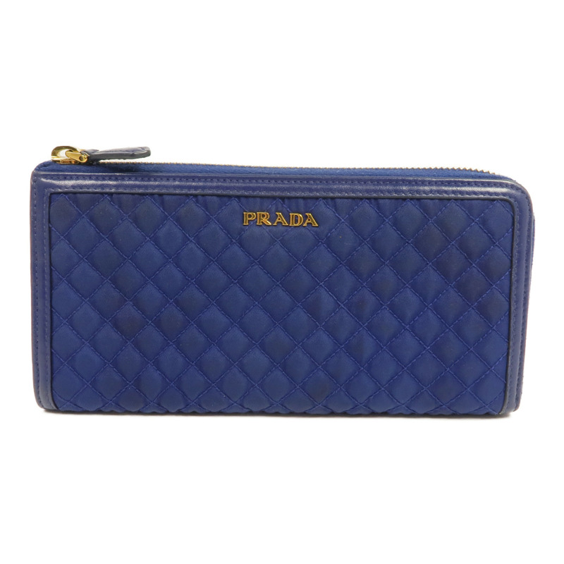 PRADA 尼龍Long Wallet金扣長錢包-0
