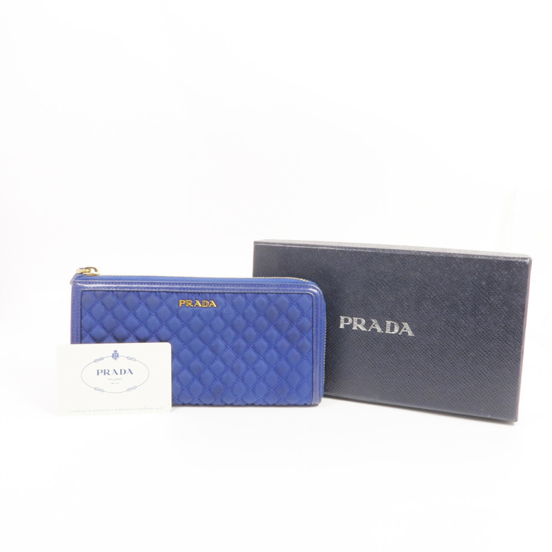 PRADA 尼龍Long Wallet金扣長錢包-19