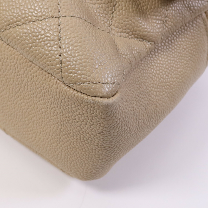 CHANEL 牛皮皮革Easy Jumbo Flap Bag銀扣鏈帶肩背袋-7