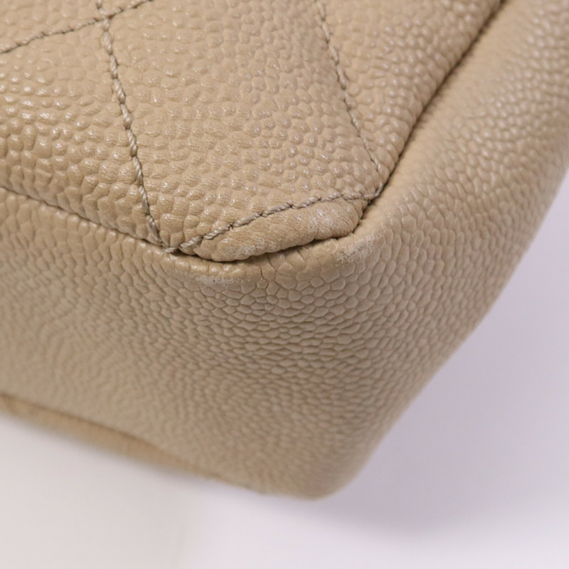 CHANEL 牛皮皮革Easy Jumbo Flap Bag銀扣鏈帶肩背袋-9