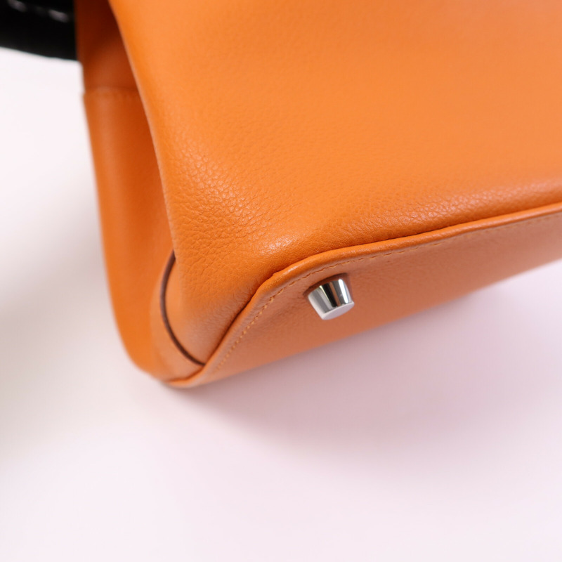 HERMES Evercolor皮革Tool Box 20銀扣手挽肩背兩用袋Feu-8