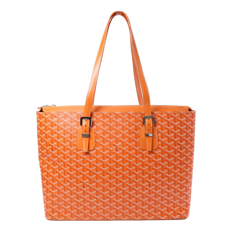GOYARD 塗層帆布Sac Marie Galante GM銀扣手挽袋-0