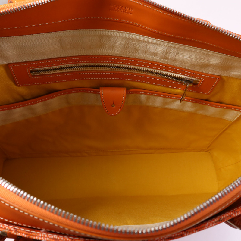 GOYARD 塗層帆布Sac Marie Galante GM銀扣手挽袋-4