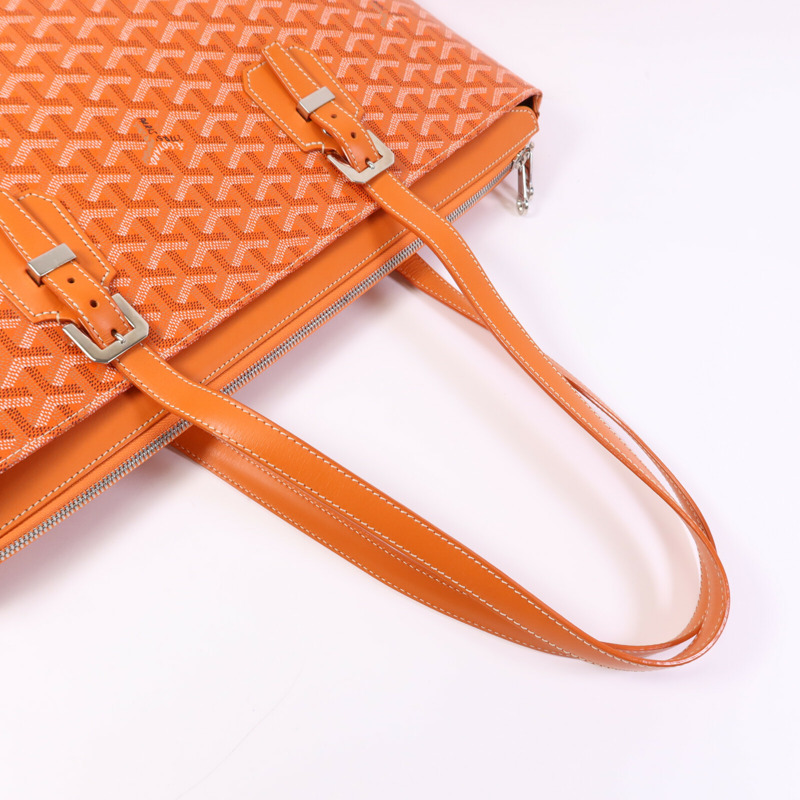 GOYARD 塗層帆布Sac Marie Galante GM銀扣手挽袋-5