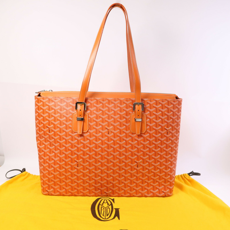GOYARD 塗層帆布Sac Marie Galante GM銀扣手挽袋-6