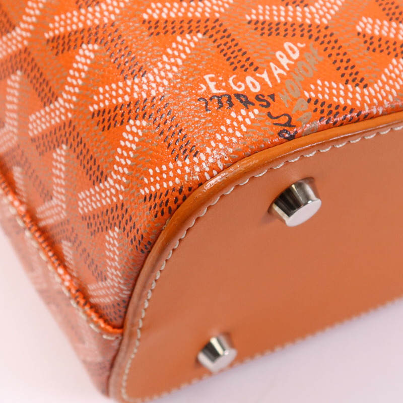 GOYARD 塗層帆布Sac Marie Galante GM銀扣手挽袋-10