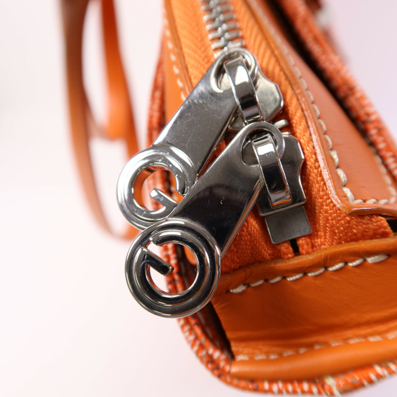 GOYARD 塗層帆布Sac Marie Galante GM銀扣手挽袋-13