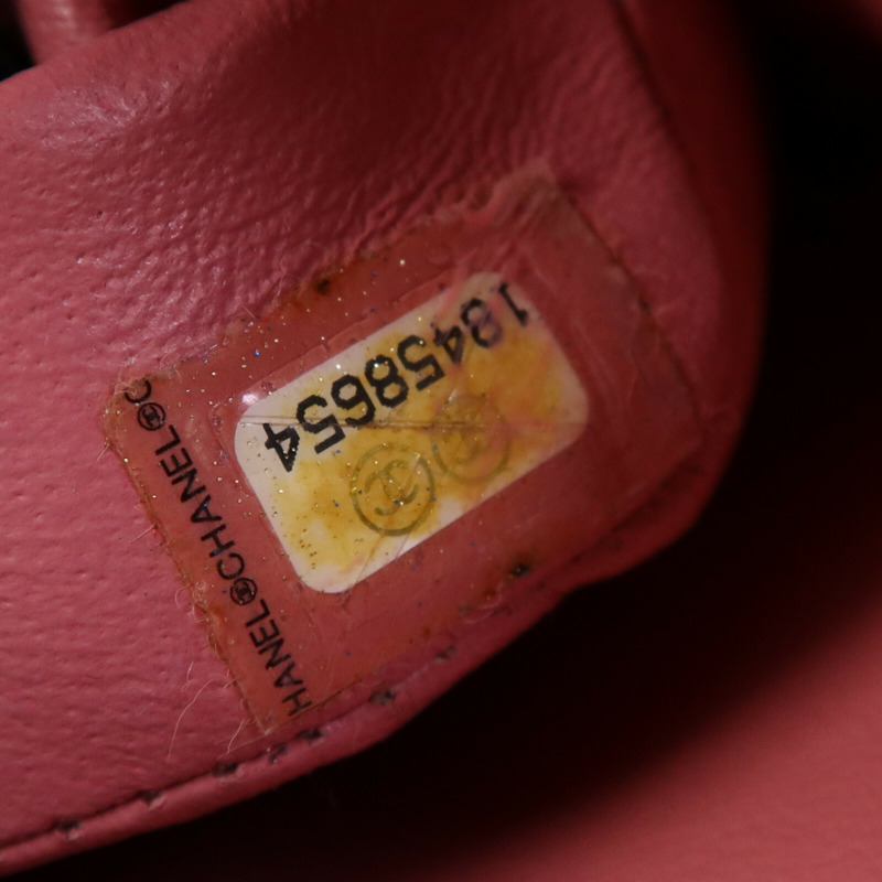 CHANEL 羊皮皮革Large Classic銀扣鏈帶肩背袋-16