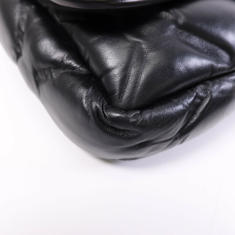 CHANEL 羊皮皮革Chain Shoulder Bag銀扣鏈帶肩背袋-7