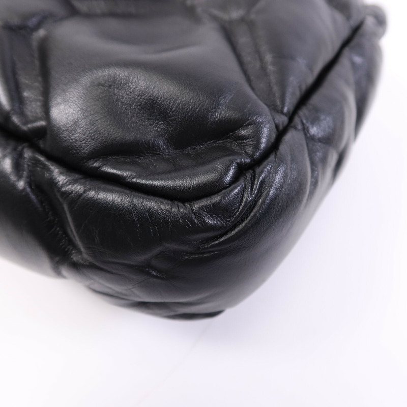 CHANEL 羊皮皮革Chain Shoulder Bag銀扣鏈帶肩背袋-8