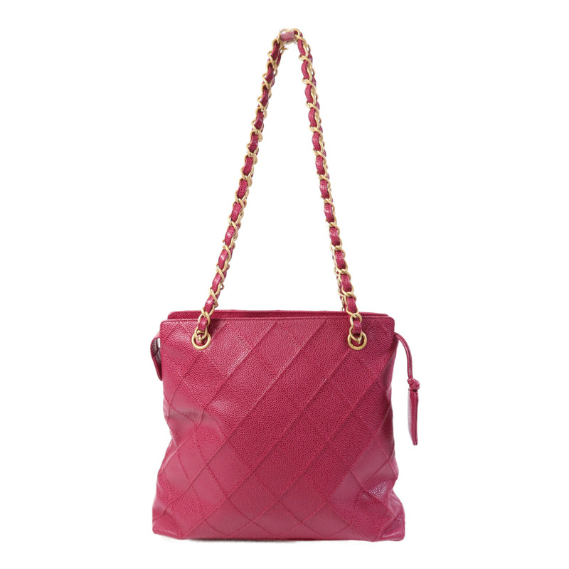 CHANEL 牛皮皮革Bicolore Chain Tote金扣手挽袋-1