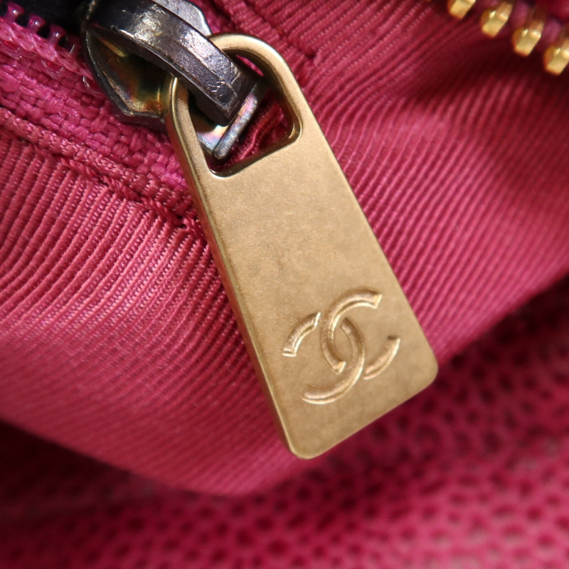 CHANEL 牛皮皮革Bicolore Chain Tote金扣手挽袋-15