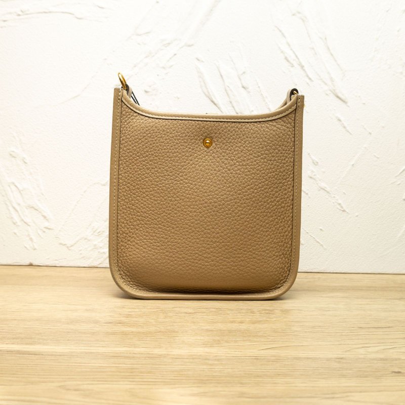 HERMES HERMESMINIEVELYNUSTAMP風衣灰肩背包-1