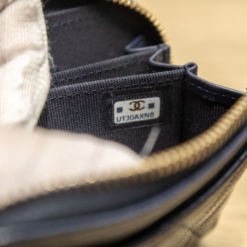 CHANEL CHANEL海軍藍卡包肩背包-2