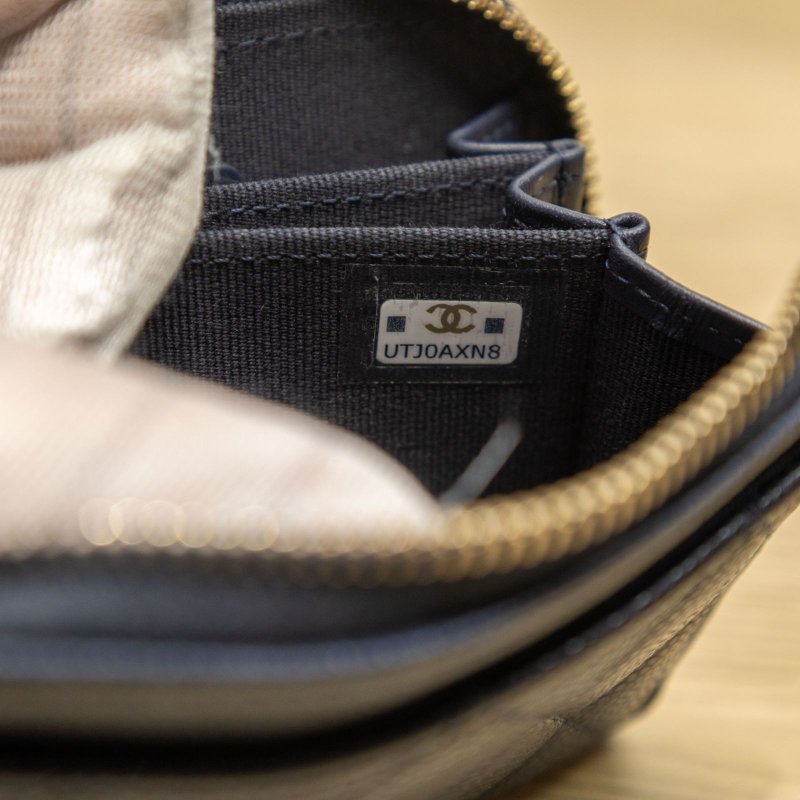 CHANEL CHANEL海軍藍卡包肩背包-3