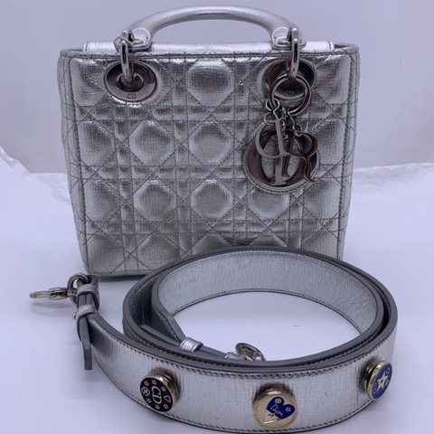 Christian Dior 銀色 Lady Dior My ABC 銀色小號