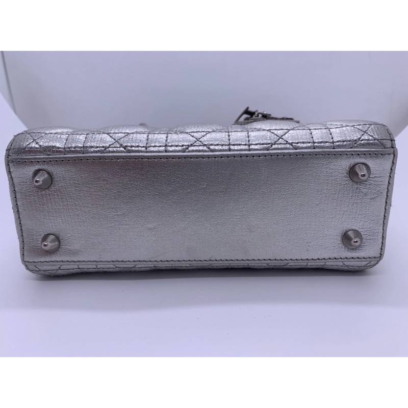 Christian Dior 銀色 Lady Dior My ABC 銀色小號-2