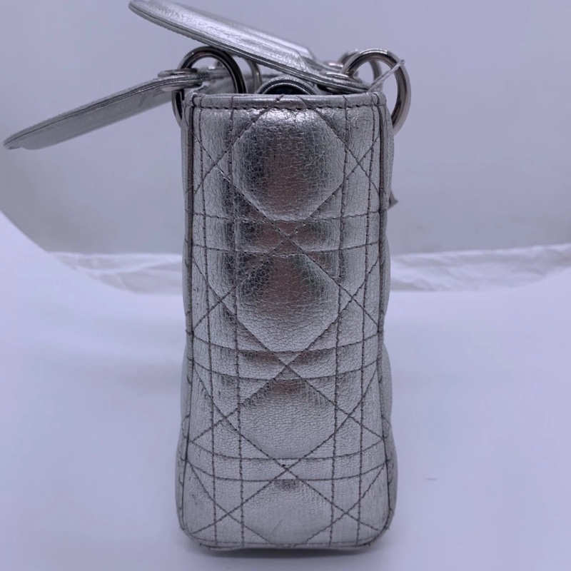 Christian Dior 銀色 Lady Dior My ABC 銀色小號-3