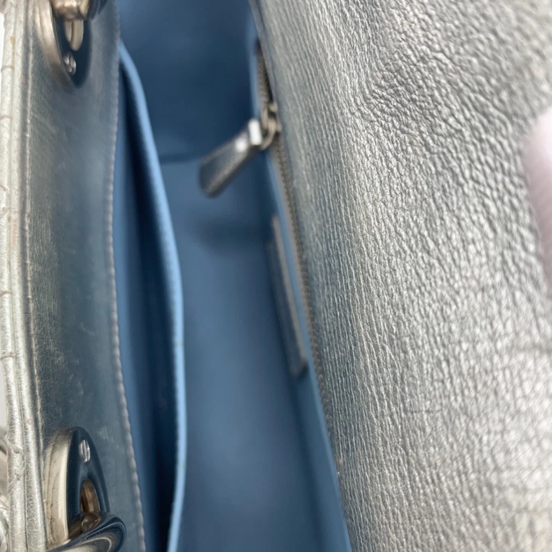 Christian Dior 銀色 Lady Dior My ABC 銀色小號-5