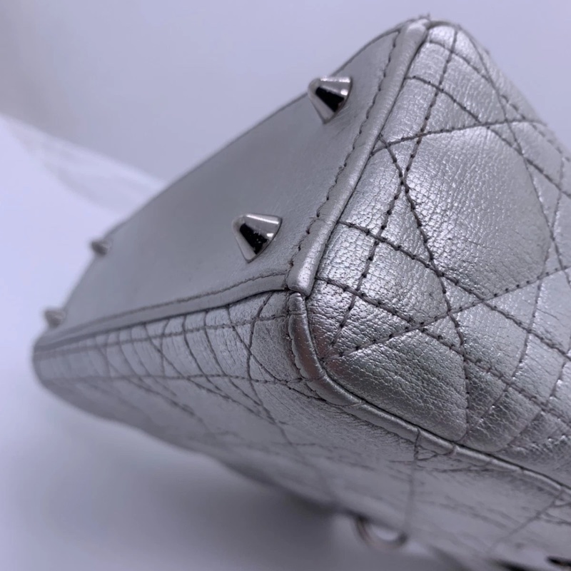 Christian Dior 銀色 Lady Dior My ABC 銀色小號-11