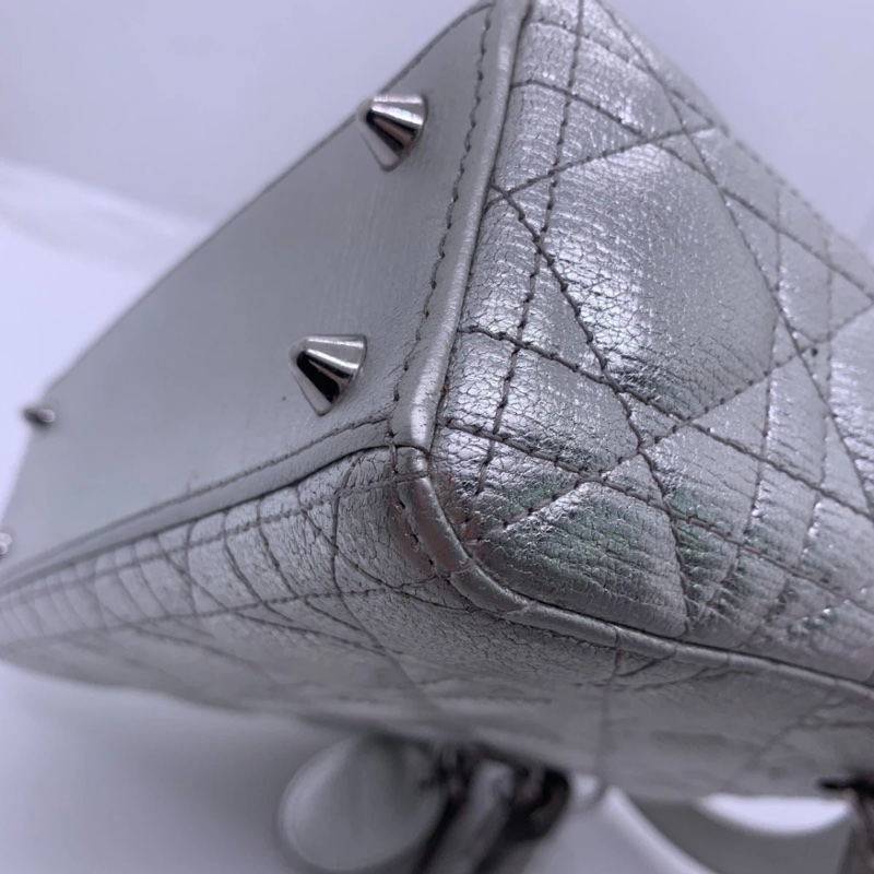 Christian Dior 銀色 Lady Dior My ABC 銀色小號-14