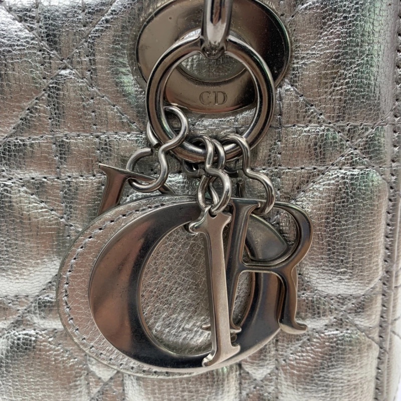 Christian Dior 銀色 Lady Dior My ABC 銀色小號-15