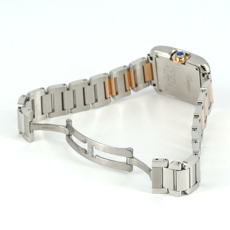 卡地亞 Tank Anglaise SM PG 雙色腕錶 W5310036 SSxPG 石英錶-6