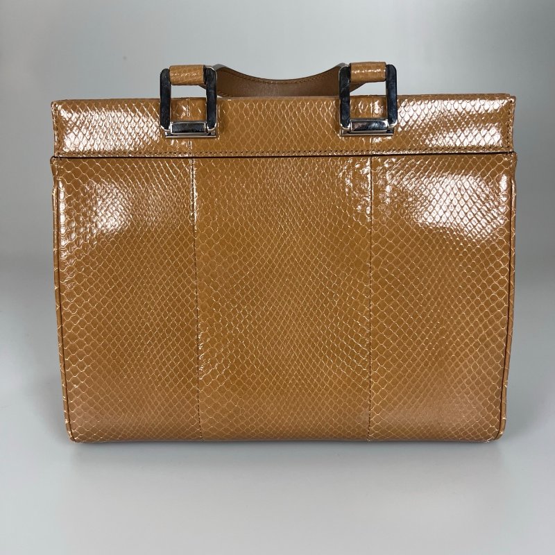 GUCCI ZUMI棕色蟒蛇皮兩用包-1