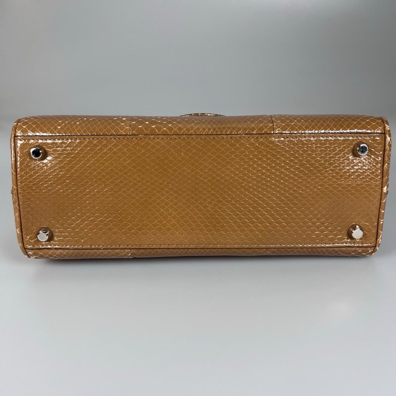 GUCCI ZUMI棕色蟒蛇皮兩用包-4