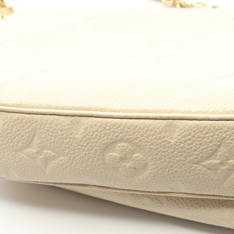 路易威登 Multi Pochette Accessoires 單肩包 M46568 皮革 米色 二手 女士-6