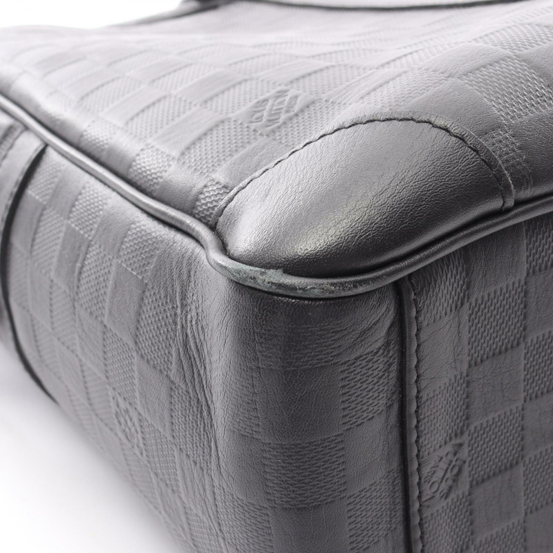 路易威登 PDV GM 公事包 N41147 Damier Infini 皮革黑縟瑪瑙二手男式-6