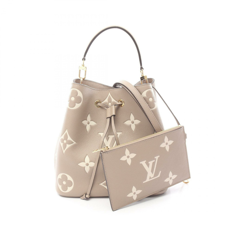 路易威登 Neo Noe MM 雙色肩背包 M45555 Monogram Empreinte 米色 LV-0