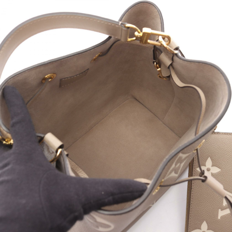 路易威登 Neo Noe MM 雙色肩背包 M45555 Monogram Empreinte 米色 LV-2