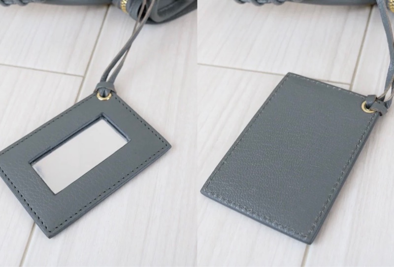 「JL精品代購」 98新 Balenciaga mini 灰機車包-11